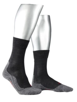 Falke TK5 Trekking Sokken Dames, Grijs/zwart