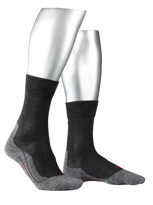 Falke TK5 Trekking Sokken Dames, Grijs/zwart 3 Falke TK5 Trekking Sokken Dames, Grijs/zwart