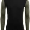Aclima Hiking Crew Neck Top Heren, Zwart/olijf -Sport- En Outdoorkleding aclima hiking rundhalsshirt herren jet black olive night dill 1