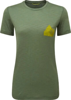 ARTILECT Sprint Lone Eagle SS Shirt Dames, Groen
