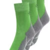 Axant Trekking Sokken Pak Van 3 Kinderen, Groen/grijs