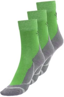 Axant Trekking Sokken Pak Van 3 Kinderen, Groen/grijs
