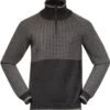 Bergans Alvdal Wollen Halve Rits Heren, Grijs -Sport- En Outdoorkleding bergans alvdal wool half zip men solid dark grey vanilla white 1