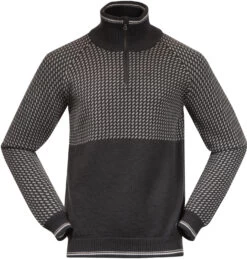 Bergans Alvdal Wollen Halve Rits Heren, Grijs