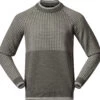 Bergans Alvdal Wollen Trui Heren, Olijf -Sport- En Outdoorkleding bergans alvdal wool jumper men green mud vanilla white 1