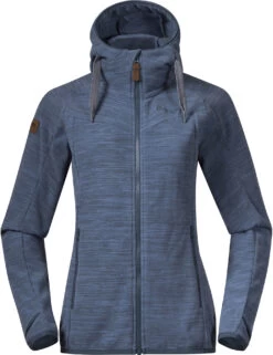 Bergans Hareid Fleece Jas Dames, Blauw