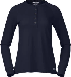 Bergans Lysebu Wollen Henley Dames, Blauw