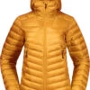 Bergans Senja Dons Lichte Jas Met Kap Dames, Goud -Sport- En Outdoorkleding bergans senja down light jacket with hood women light golden yellow 1