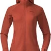 Bergans Ulstein Wollen Jas Met Capuchon Dames, Oranje -Sport- En Outdoorkleding bergans ulstein hooded wool jacket women brick 1