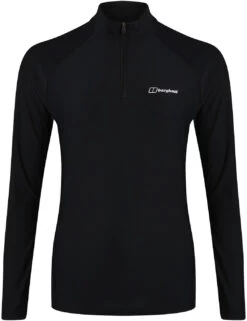 Berghaus 24/7 Base Half Rits LS Top Dames, Zwart