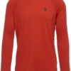 Black Diamond Alpenglow Crew LS Shirt Heren, Rood -Sport- En Outdoorkleding black diamond alpenglow crew ls shirt men red rock 1