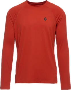 Black Diamond Alpenglow Crew LS Shirt Heren, Rood