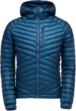 Black Diamond Approach Dons Capuchon Jas Heren, Blauw