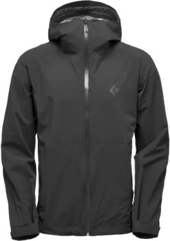 Black Diamond Stormline Stretch Regenjas Heren, Zwart