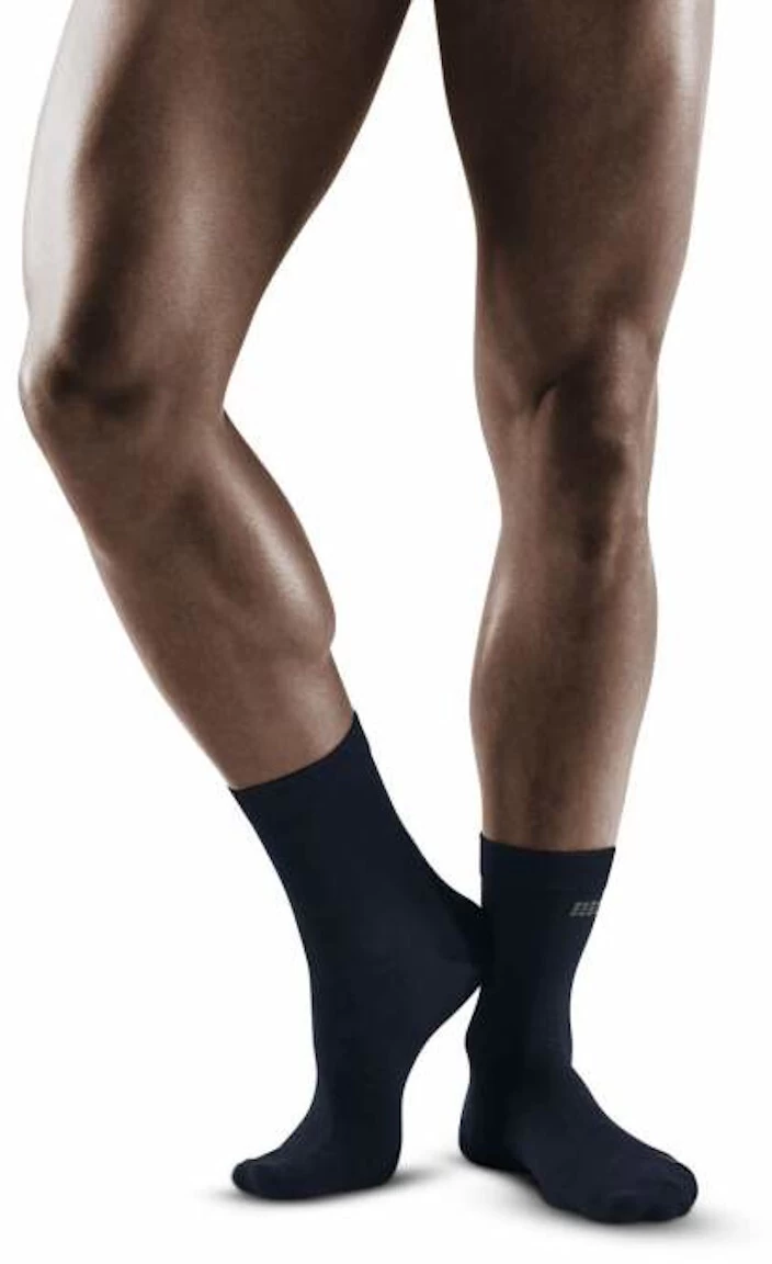 Cep Allday Recovery Compressie Mid Cut Sokken Heren, Blauw 3 Cep Allday Recovery Compressie Mid Cut Sokken Heren, Blauw