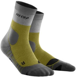Cep Hiking Light Merino Mid Cut Sokken Heren, Olijf/grijs