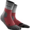 Cep Hiking Light Merino Mid Cut Sokken Dames, Rood/grijs 2 Cep Hiking Light Merino Mid Cut Sokken Dames, Rood/grijs -Sport- En Outdoorkleding cep hiking light merino mid cut socks women berry grey 1