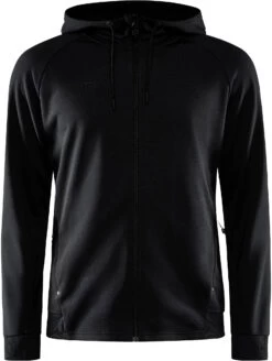 Craft Adv Unify Full-Zip Hood Men, Zwart