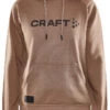 Craft Core Craft Trui Met Capuchon Dames, Bruin -Sport- En Outdoorkleding craft core craft hooded sweater women sepia 1