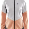 Craft Core Glide Jas Dames, Wit/oranje -Sport- En Outdoorkleding craft core glide jacket women ash glow 1