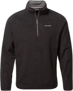 Craghoppers Corey VI Shirt Met 1/2 Rits Heren, Zwart