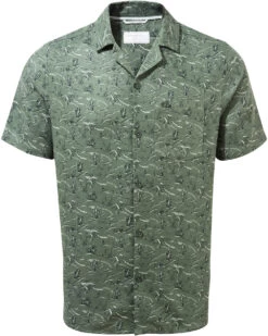 Craghoppers NosiBotanical Hula Shirt Met Korte Mouwen Heren, Olijf