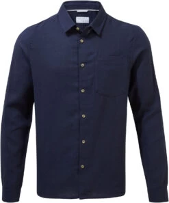 Craghoppers NosiBotanical Lagarto Long Sleeved Shirt Men, Blauw