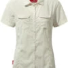 Craghoppers NosiLife Adventure II Blouse Korte Mouwen Dames, Beige -Sport- En Outdoorkleding craghoppers nosilife adventure ii t shirt dam sea salt 1