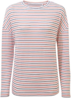 Craghoppers NosiLife Cora Top Met Lange Mouwen Dames, Oranje/wit