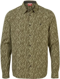 Craghoppers NosiLife Pinyon Shirt Met Lange Mouwen Heren, Olijf