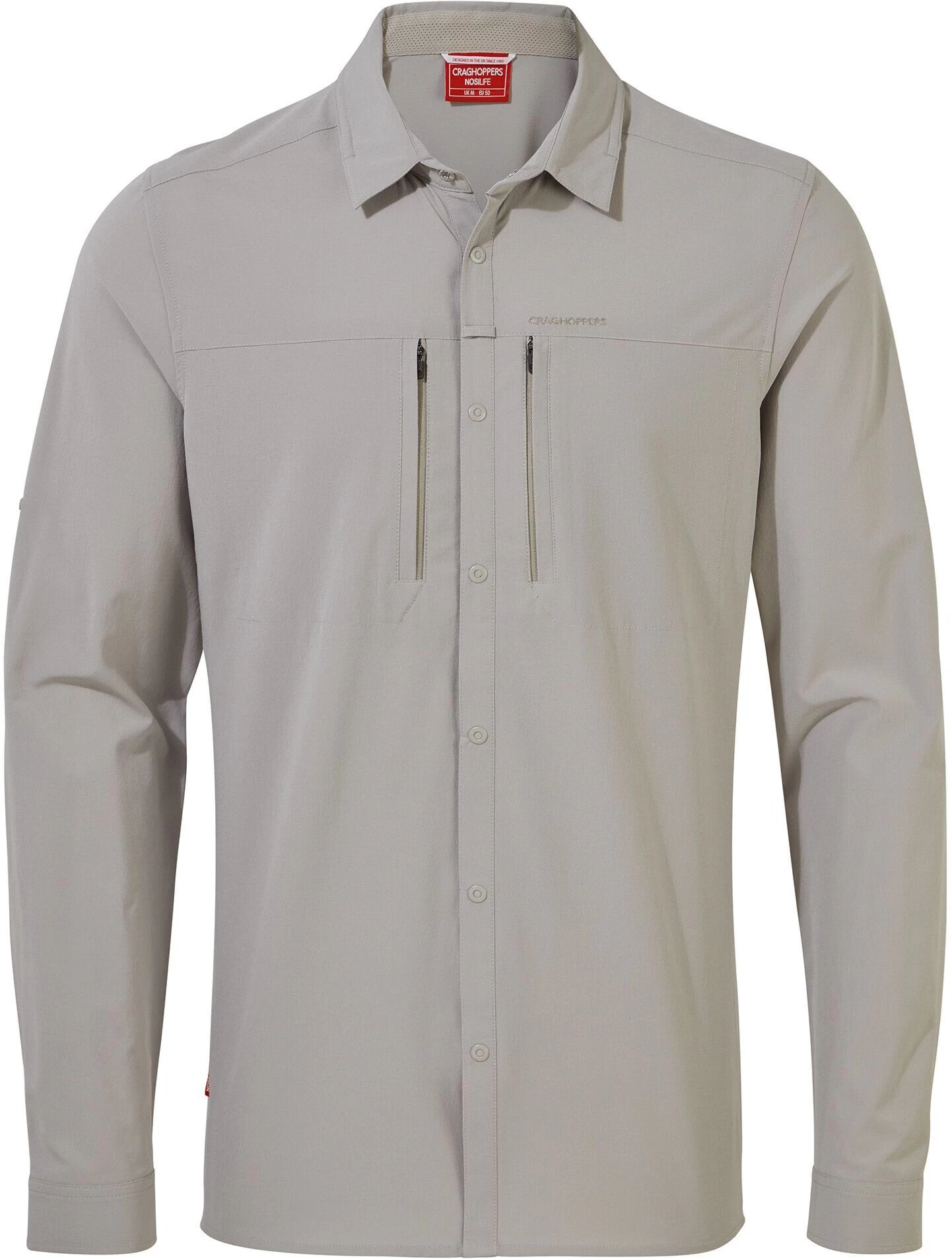 Craghoppers NosiLife Pro IV Long Sleeved Shirt Men, Grijs 3 Craghoppers NosiLife Pro IV Long Sleeved Shirt Men, Grijs