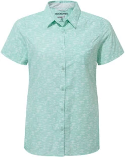 Craghoppers NosiLife Tillia Shirt Met Korte Mouwen Dames, Turquoise