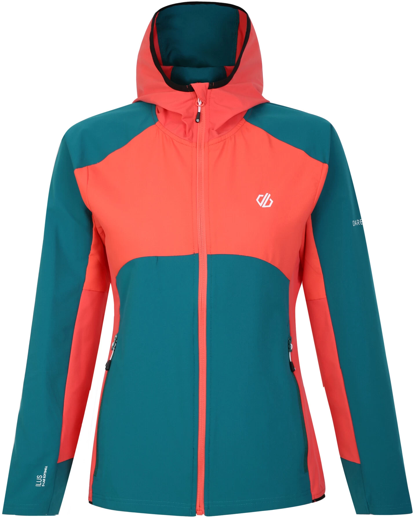 Dare 2b Avidly Softshell Jacket Women, Oranje/petrol 3 Dare 2b Avidly Softshell Jacket Women, Oranje/petrol