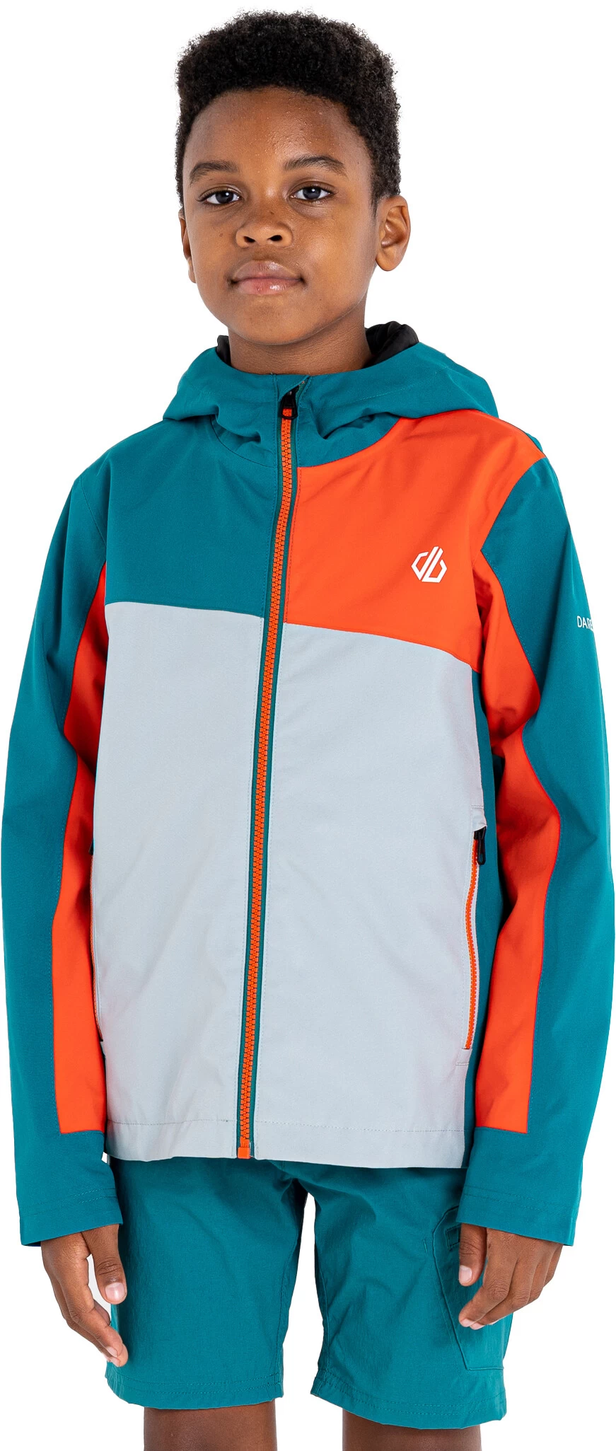 Dare 2b Explr Jacket Kids, Petrol/grijs