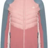 Dare 2b Surmount II Hybride Jas Dames, Blauw/roze 2 Dare 2b Surmount II Hybride Jas Dames, Blauw/roze -Sport- En Outdoorkleding dare 2b surmount ii hybrid jacket women powder pink mesa rose blue stone 1