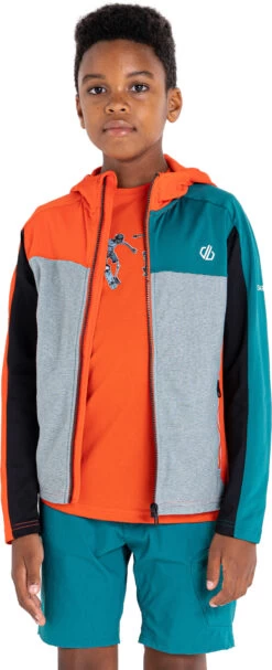 Dare 2b Thriving Core Stretch Jacket Kids, Oranje/grijs