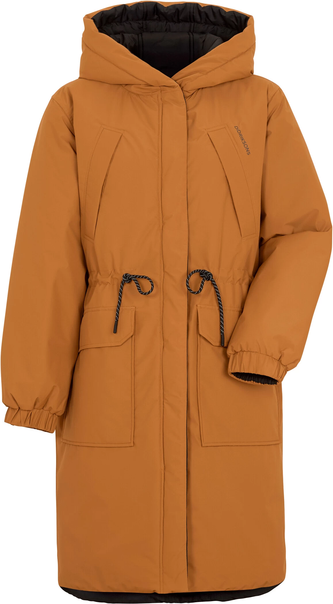 DIDRIKSONS Anna Omkeerbare Parka Dames, Oranje/zwart 3 DIDRIKSONS Anna Omkeerbare Parka Dames, Oranje/zwart