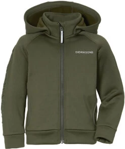 DIDRIKSONS Corin 6 Jas Met Rits Kinderen, Groen