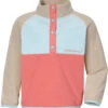 DIDRIKSONS Monte Jasje Met Halve Knoop Kinderen, Bont -Sport- En Outdoorkleding didriksons monte half button jacket kids peach rose 1