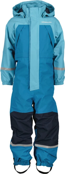 DIDRIKSONS Zeb 3 Coverall Kids, Blauw