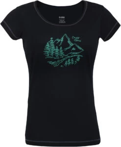 Directalpine Furry Nature T-shirt Dames, Zwart