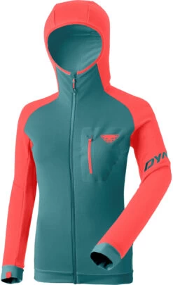 Dynafit Radical Polartec Jack Dames, Rood/petrol