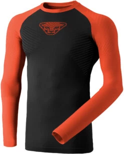 Dynafit Speed Dryarn Longsleeve T-shirt Heren, Zwart/oranje