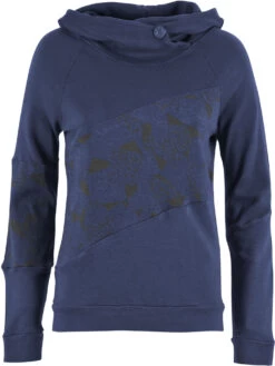 E9 Aida Fleece Hoody Dames, Blauw