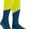 Falke SK2 Diagonal Skisokken Heren, Blauw/geel -Sport- En Outdoorkleding falke sk2 diagonal ski socks men blue pond 1