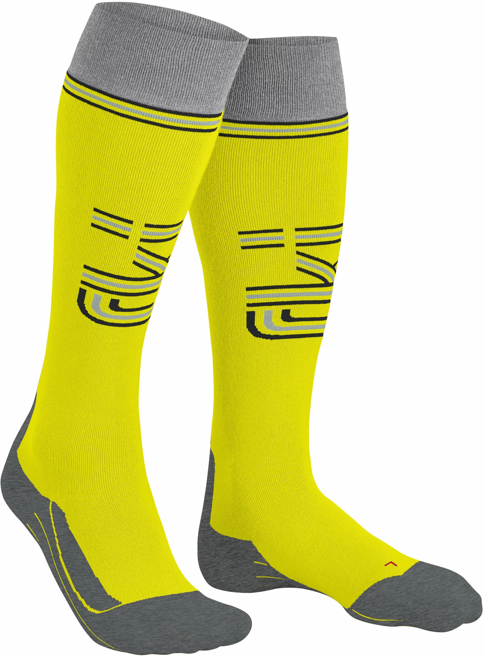 Falke SK4 Skisokken Heren, Geel/grijs 3 Falke SK4 Skisokken Heren, Geel/grijs
