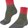 Falke TK2 Cool Korte Trekking Sokken Dames, Olijf/rood -Sport- En Outdoorkleding falke tk2 cool short trekking socks women herb 1