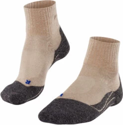 Falke TK2 Cool Korte Trekking Sokken Dames, Beige/zwart