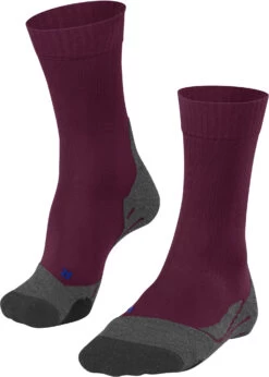 Falke TK2 Cool Trekking Sokken Dames, Violet/grijs