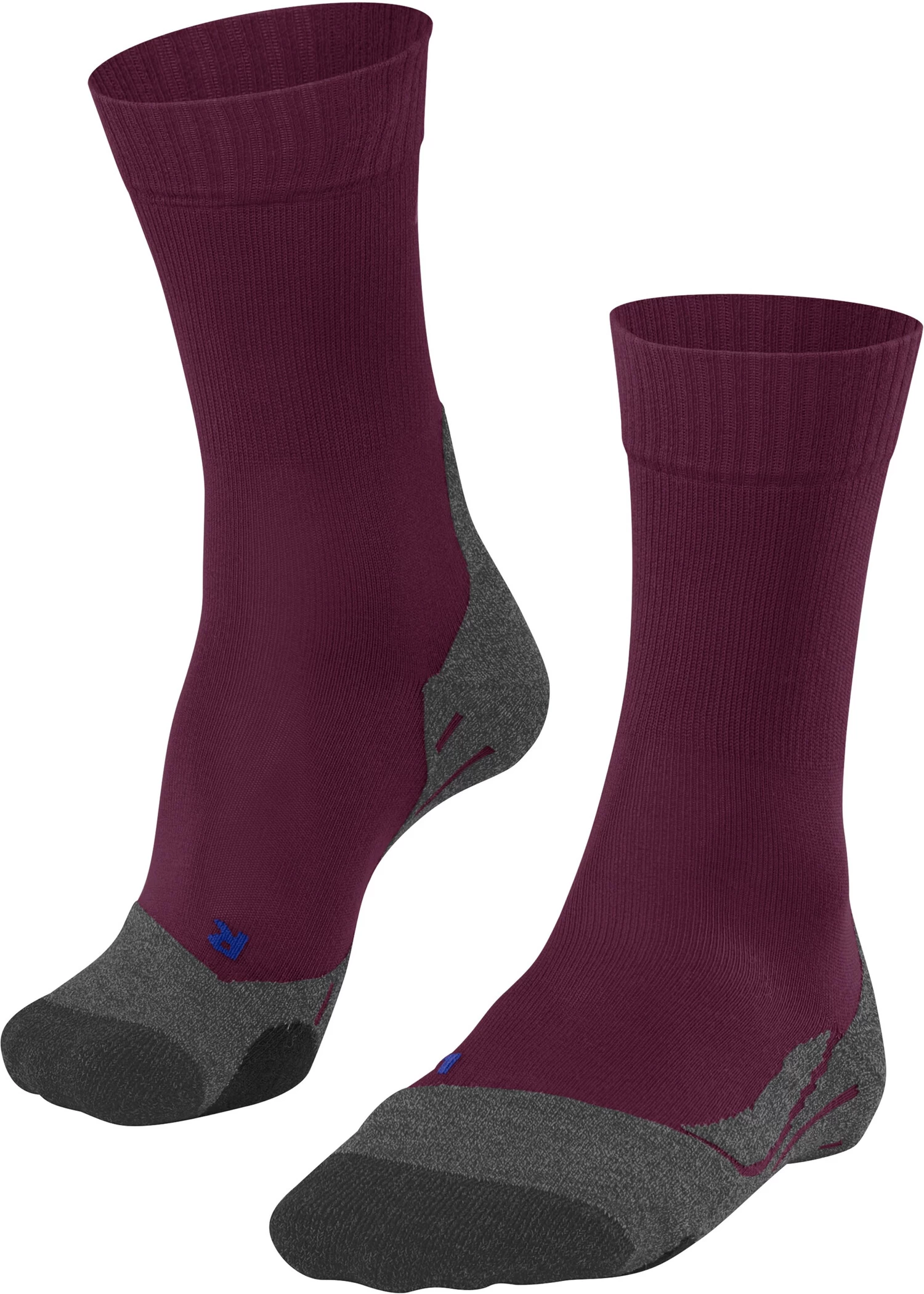 Falke TK2 Cool Trekking Sokken Dames, Violet/grijs 3 Falke TK2 Cool Trekking Sokken Dames, Violet/grijs